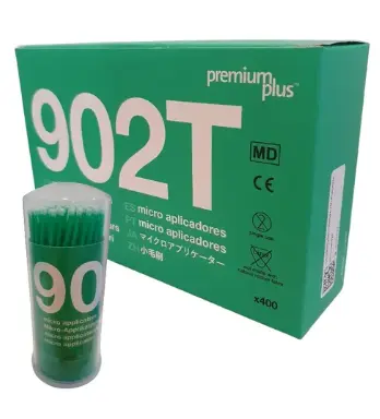 Micro Aplicadores Fino Desechables 400 Pzs Premium Plus 902t