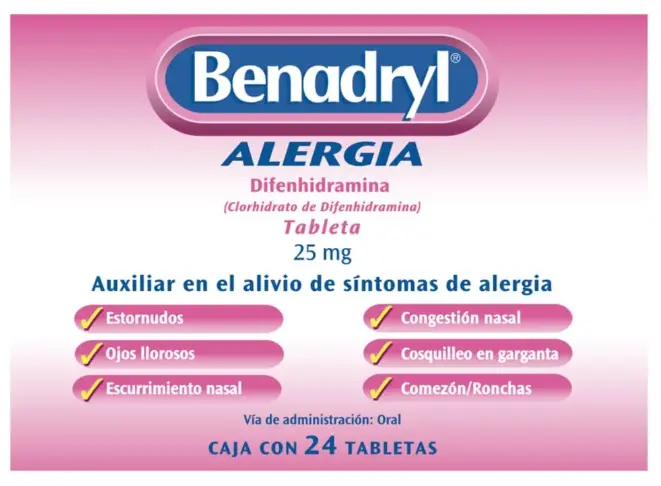 Benadryl 25 Mg 24 Tab