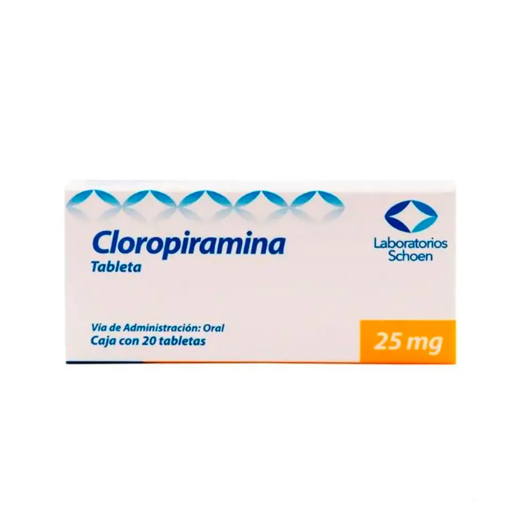 Cloropiramina 25 MG 20 TAB GEN