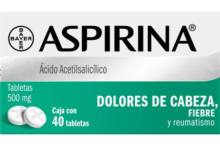 Aspirina 500mg 40 TAB Ácido acetilsalicílico