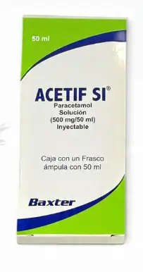 Acetif Si 1 Sol Iny 500mg/50 Ml Paracetamol