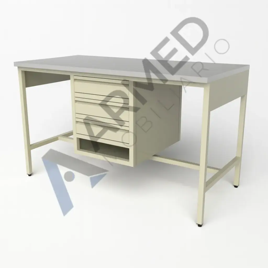 MESA ALTA DE 1,50 CON CAJONERA CENTRAL