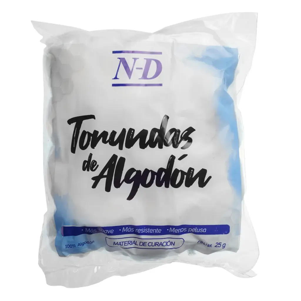 Algodón Torunda Bolsa 25gr