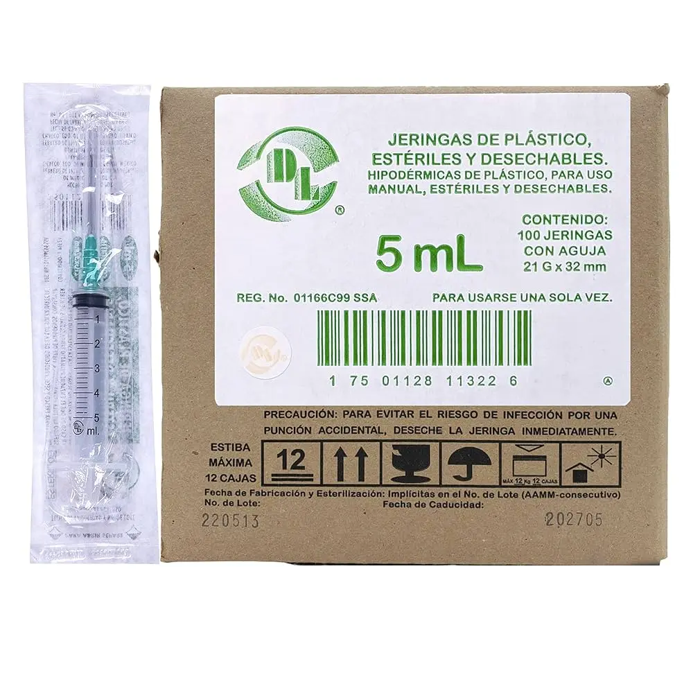 Jeringa 5ml 21x32mm DL