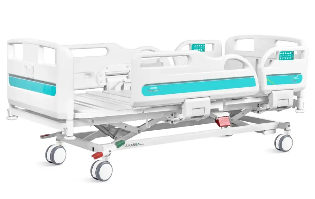 Cama hospitalaria eléctrica 5 funciones premium ICU + RCP + Multifunción