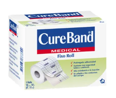 [141644] Cureband Fixo Roll 10 cm x 10 m (similar a Hypafix)