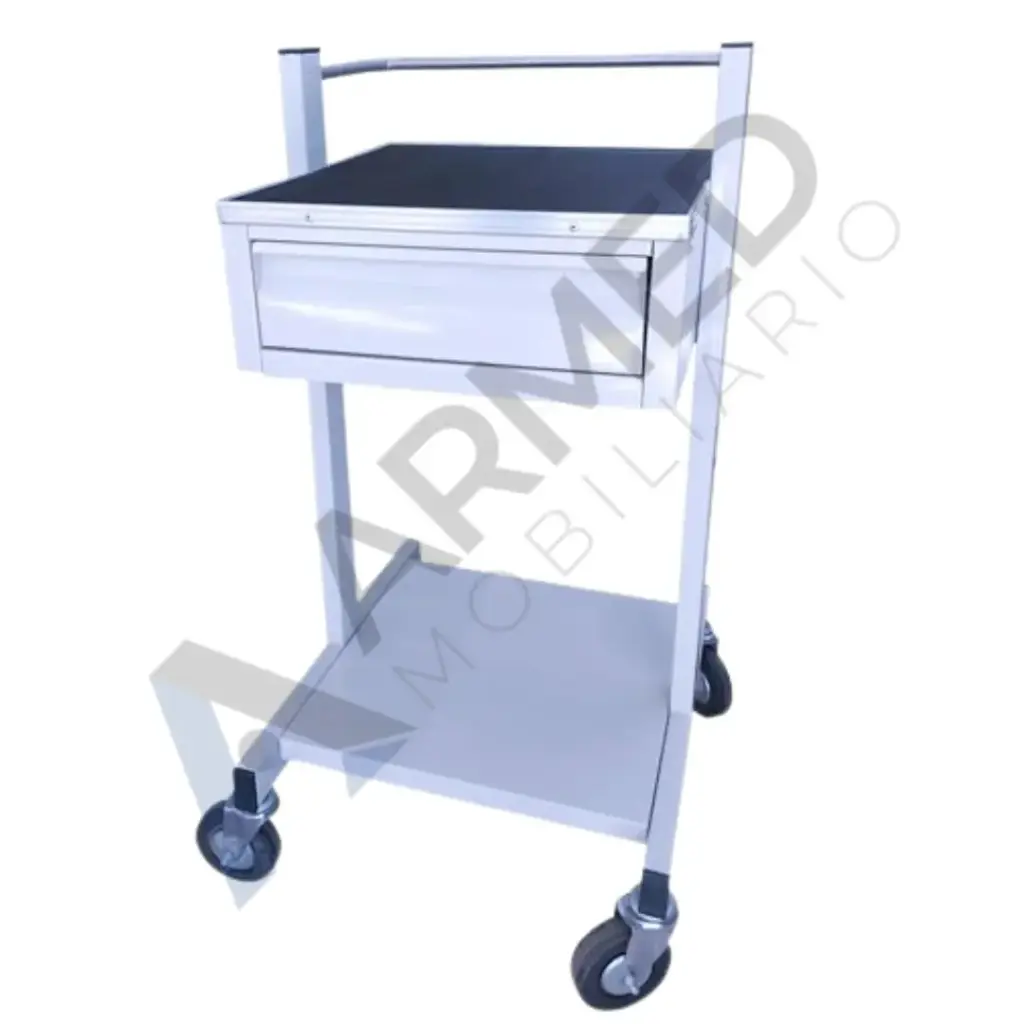 Carro  Electrocardiógrafo  Con Cajón