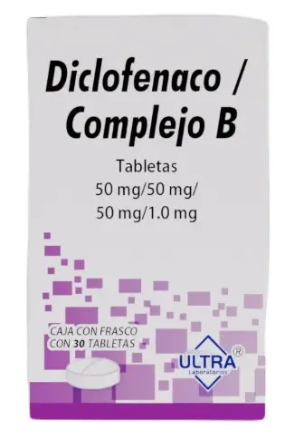 Diclofenaco / Complejo B 50MG / 30 Tab