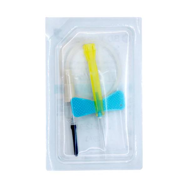 Equipo Mariposa Alado BD Vacutainer Safety-look Azul de 23G x 19mm / 7”