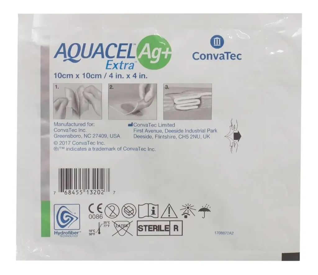 Aquacel Ag + Extra Aposito 10x10 pieza