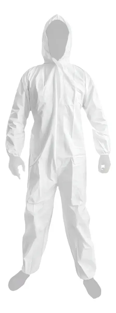 Overol Desechable Tipo Tyvek Capucha Y Cierre