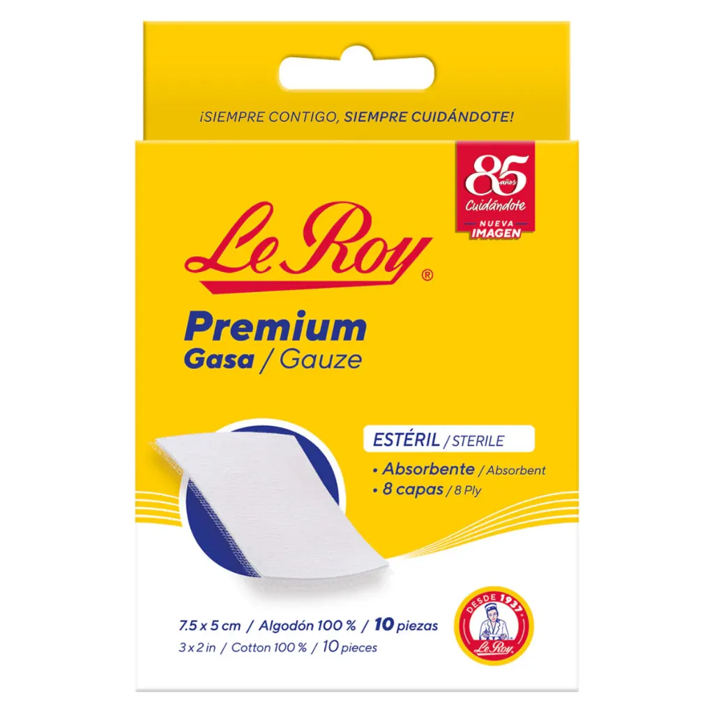 Gasa Le Roy 7.5X5 cm con 10