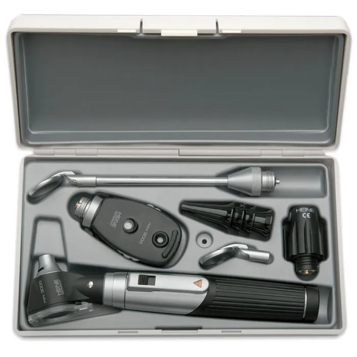 Estuche de Diagnóstico Heine Mini 3000 con Accesorios y Estuche Rígido