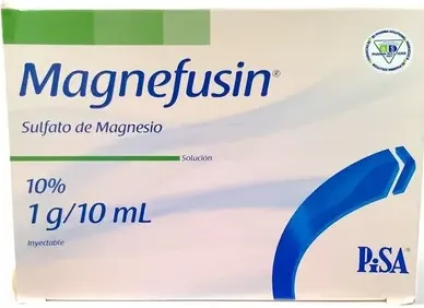 Ampula Magnefusin Sulfato Magnesio 10% 1G/10 ML.