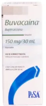BUVACAINA 150 MG/30 ML SOLUCION INYECTABLE (BUPIVACAINA)