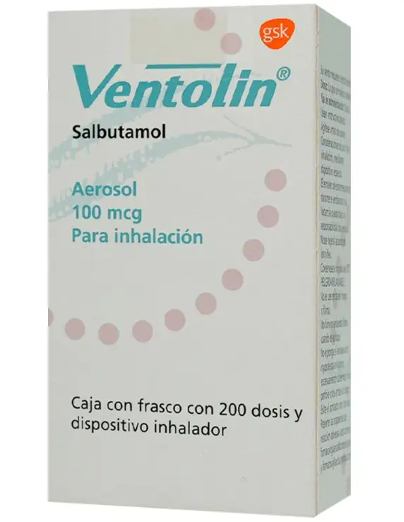 Ventolin Aerosol 200 Aerosol Inhalador Salbutamol