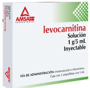 Levocarnitina 1 G Solución Inyectable 5 Ampolletas 5 Ml