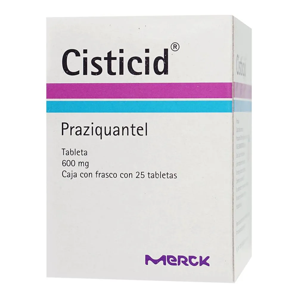 CISTICID Praziquantel 600 MG 25 TAB