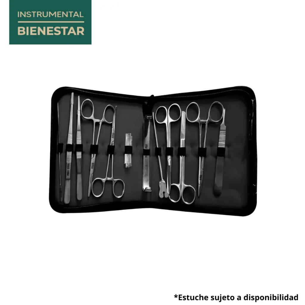 [H16-582B] Set Instrumental para Curación 12 piezas  Marca Hergom Medical