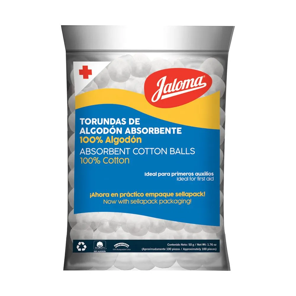Algodón Torunda 50 gr.  C/100 torundas