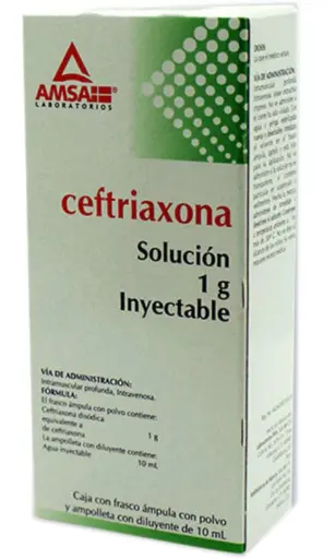 Ceftriaxona I.V. 1 FA 1G/10 ML