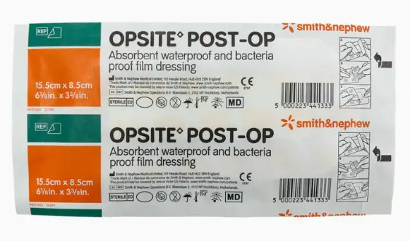 Opsite Post-op 15 X 8.5 Cm Pelicula Transparente Hidrofilica con Aposito