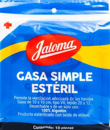 GASA 10X10 CM ESTERIL C/10 SOBRES