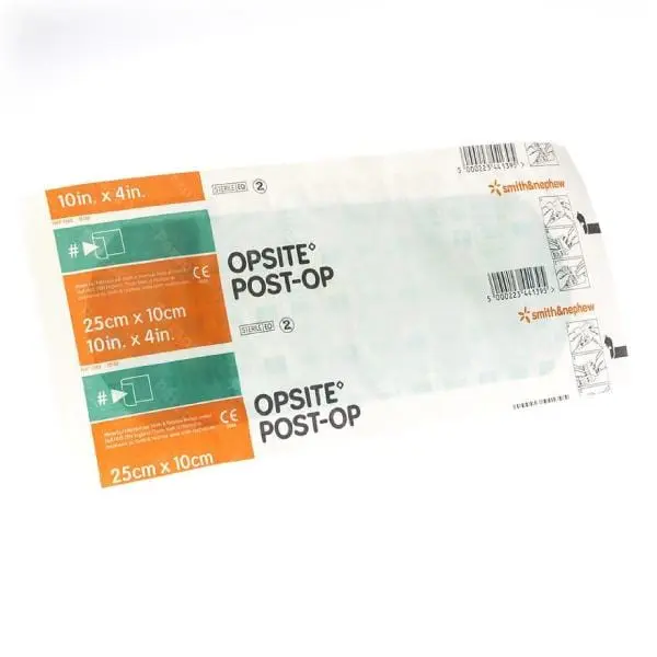 Opsite Post-op 25 X 10 Cm Pelicula Transparente Hidrofilica con Aposito  SMITHNEPHEW
