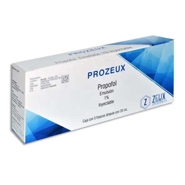 Prozeux 200Mg 20Ml Con 5 Ampulas (Propofol)