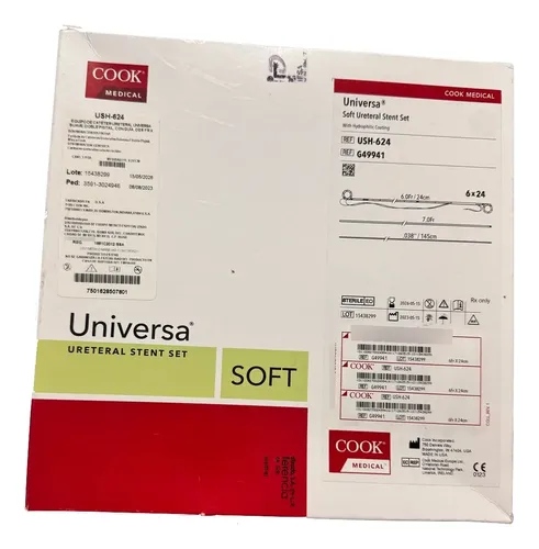 Cateter Doble J "JJ"   Uretreal 6 FR X 24 Cm Cook