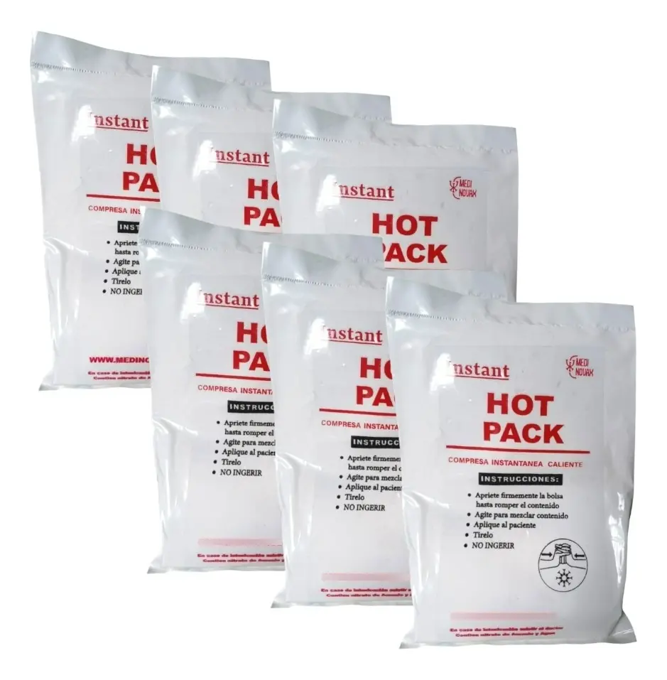 Compresa Caliente desechable HOT PACK Paquete con 10