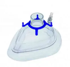 Mascarilla para anestesia Fix Seal #6, ADULTO GRANDE CON VÁLVULA (azul)