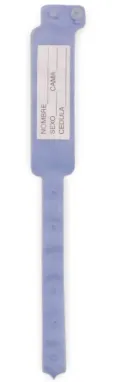 Brazalete para identificación Azul INFANTIL C/100