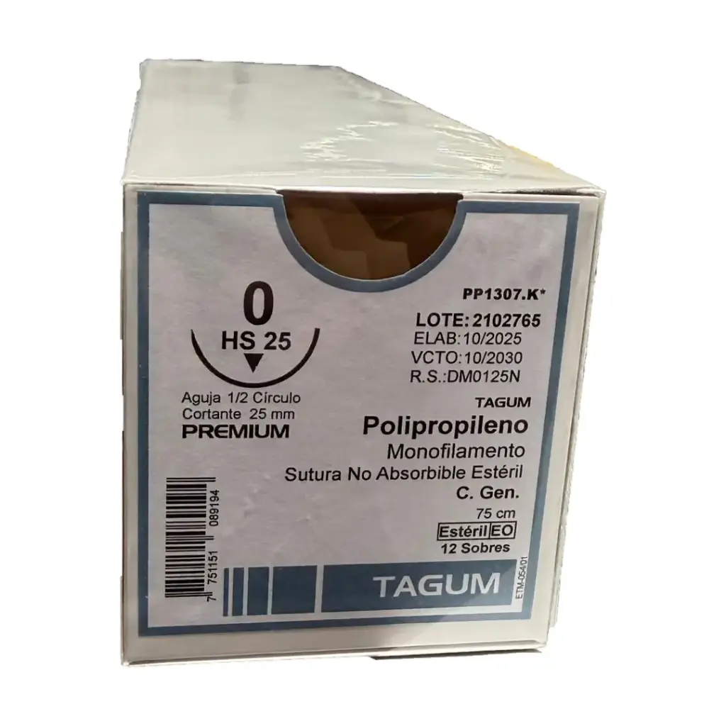 Polipropileno 0 HS25 1a 75 Cm