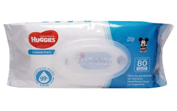 Toallas Húmedas Huggies Cuidado Puro 80 Piezas