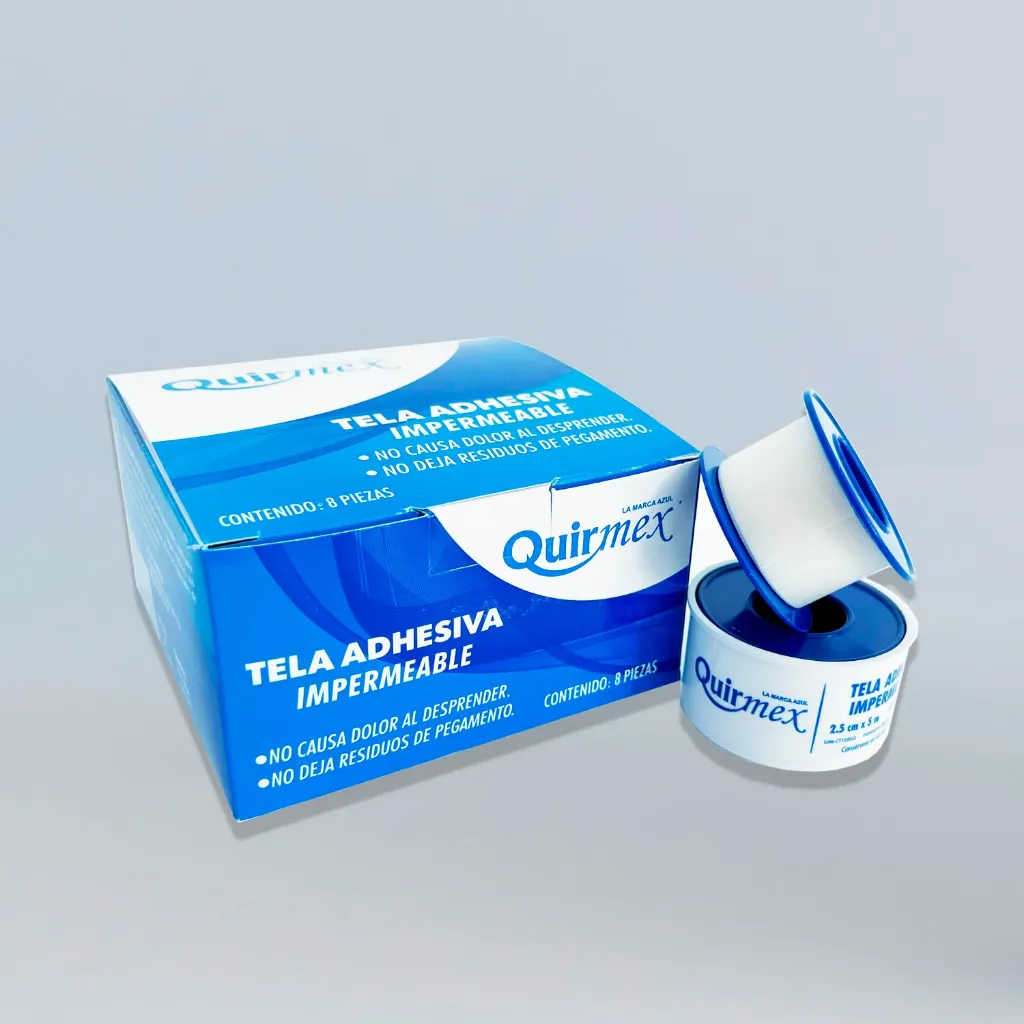 [QIR037] Tela Adhesiva 2.5 cm X 5m Quirmex