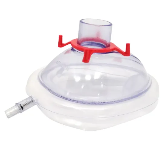 [RSPCP630005] Mascarilla Para Anestesia "Fix Seal" #5, Adulto Mediano Con Válvula (Rojo)