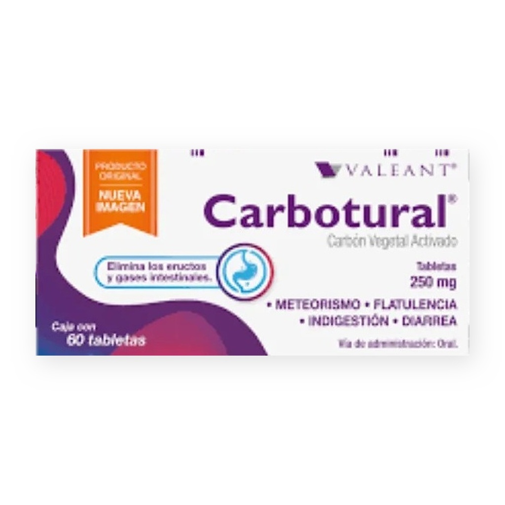 Carbotural 250 Mg 60 Tab