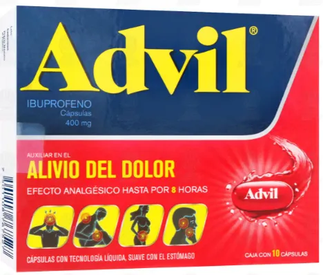 ADVIL 400 MG C/10 CAPSULAS