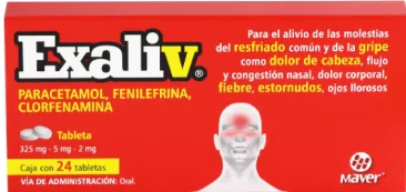 EXALIV 325/5/2 MG C/24 TABLETAS