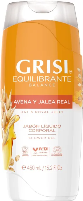 JABON CORPORAL GRISI AVENA Y JALEA 450 ML