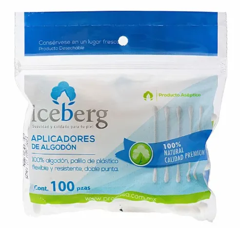 Aplicadores Iceberg Bolsa C/100