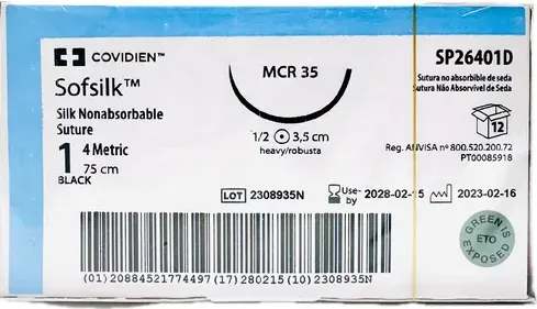 SEDA 1 MCR 35 AGUJA 1/2 CIRCULO COVIDIEN