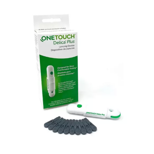One Touch Delica Plus - Dispositivo de punción con 25 lancetas