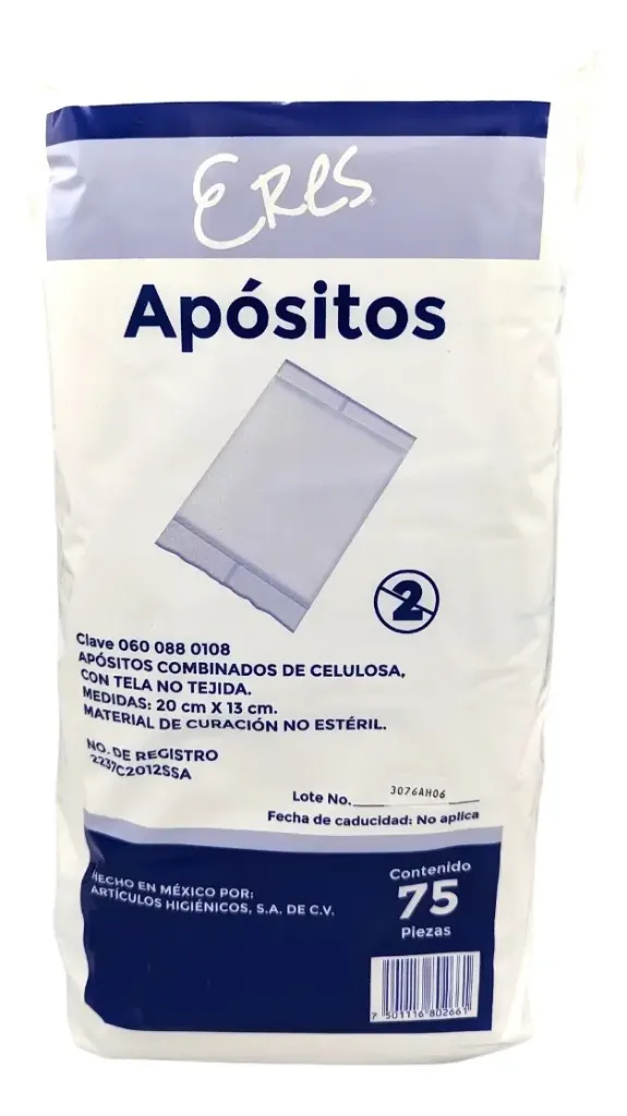 Apósitos Combinados De Celulosa 20 X 13  Caja 75