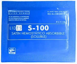 Satin Hemostatico Absorbible 8 x 4 cm S-100