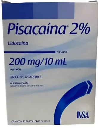 [51142900] Pisacaina 2% 200 mg/10 ml c/10 Xilocaina