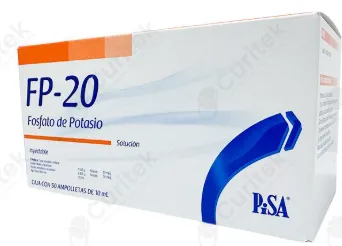 FP-20 FOSFATO DE POTASIO 10 ML AMPULA PISA