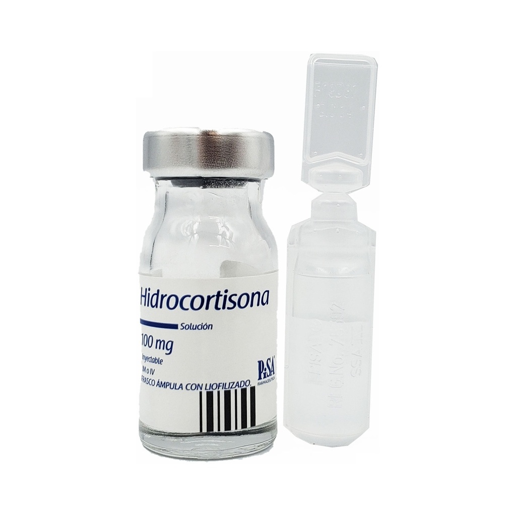 HIDROCORTISONA 100 MG/2 ML FCO AMP PISA