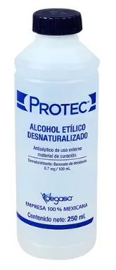 Alcohol desnaturalizado 70% 250 ml Protec